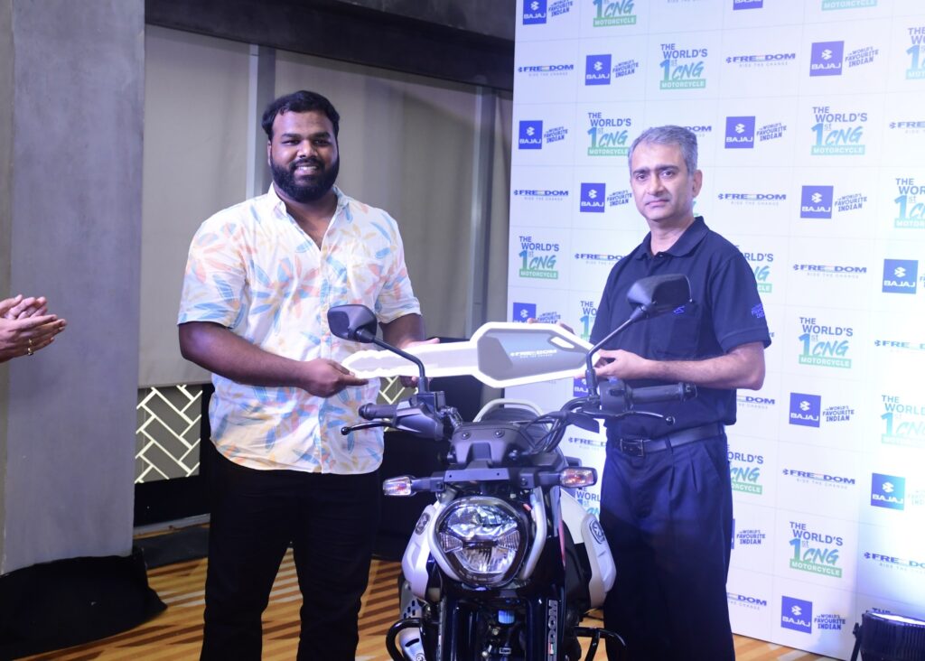 Bajaj Freedom CNG Bike delivery starts in Delhi NCR