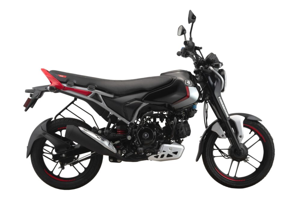 Freedom 125 Ebony Black-Red colour