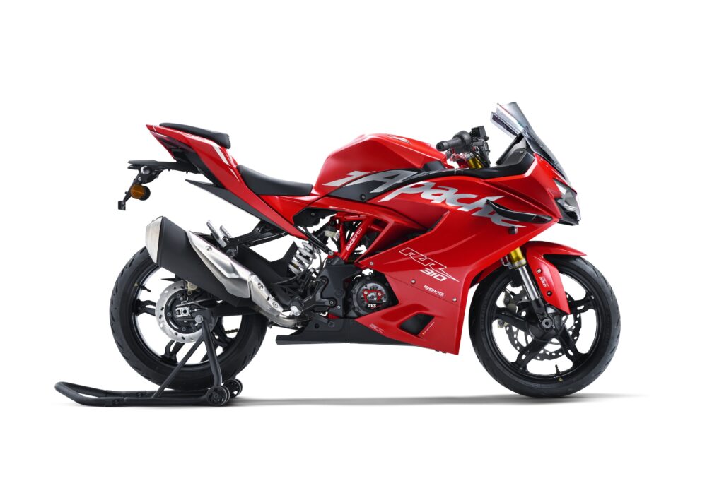 TVS Apache RR 310 Racing Red colour